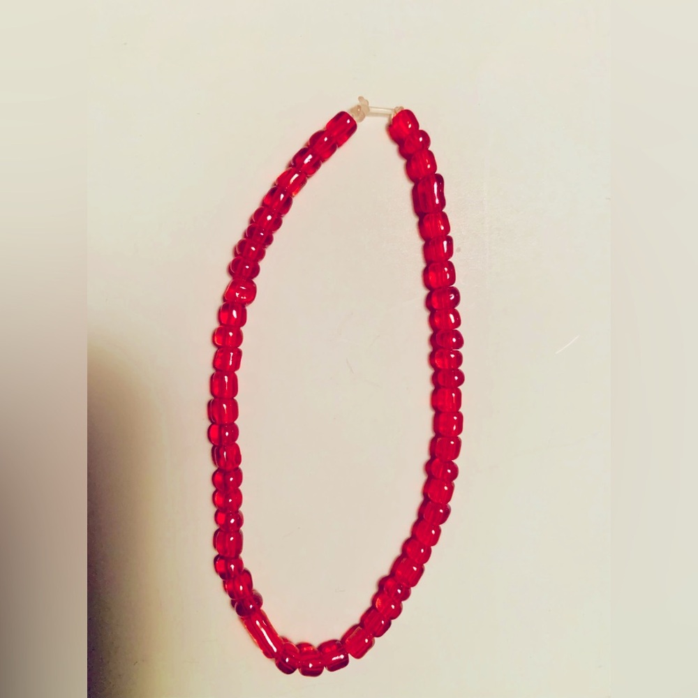 Bright red handmade bracelet❤️❤️❤️❤️